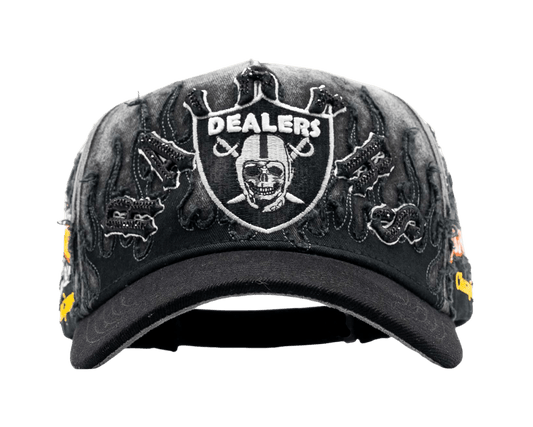 Raiders Plug Bowl 5-panel snapback front — silver and black Raiders colorway, embroidered logo, limited edition streetwear hat