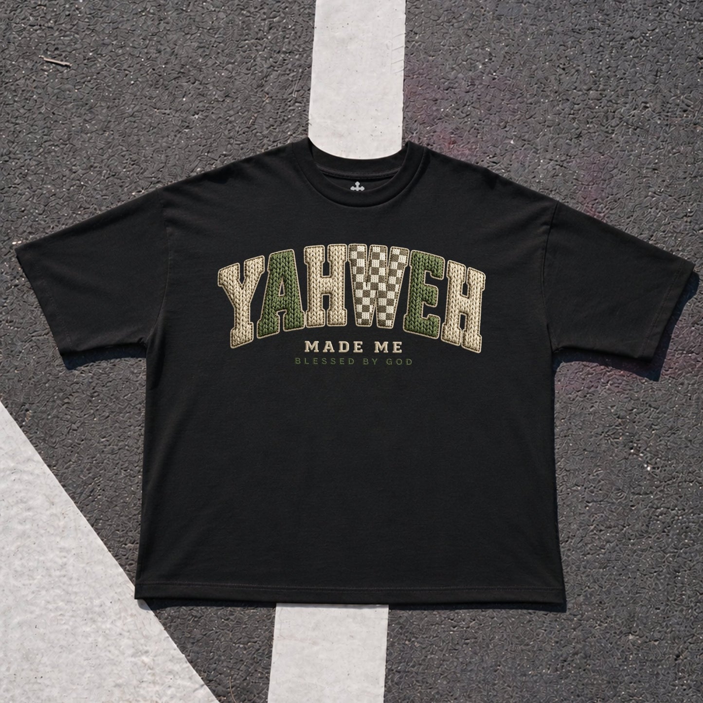 Yahweh Season Yahweh Made Me black — Christian streetwear tee