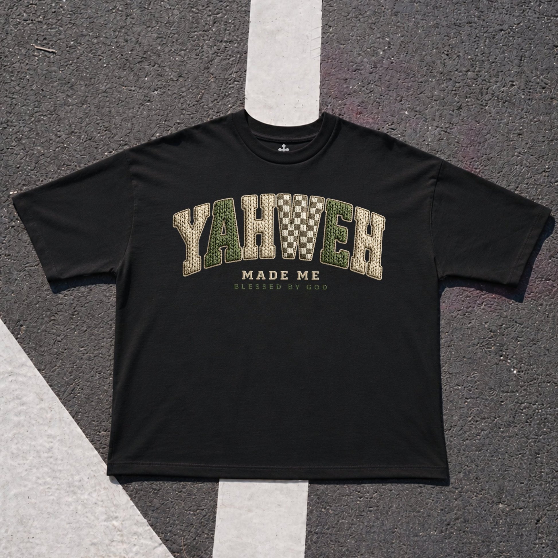 Yahweh Season Yahweh Made Me black — Christian streetwear tee