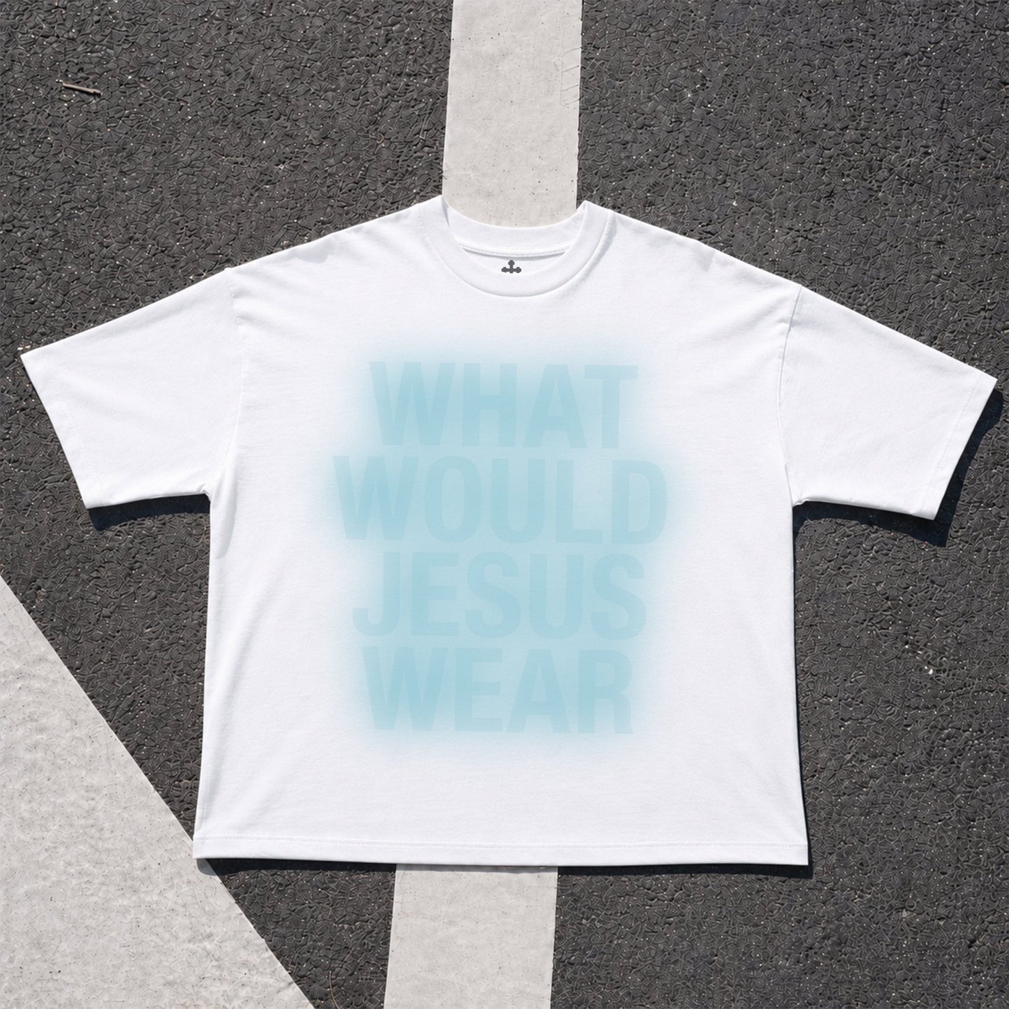 Yahweh Season What Would Jesus Wear white — Christian streetwear, garment-dyed limited drop