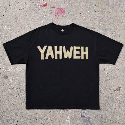 Yahweh Season Yahweh Tape — garment-dyed faith streetwear tee