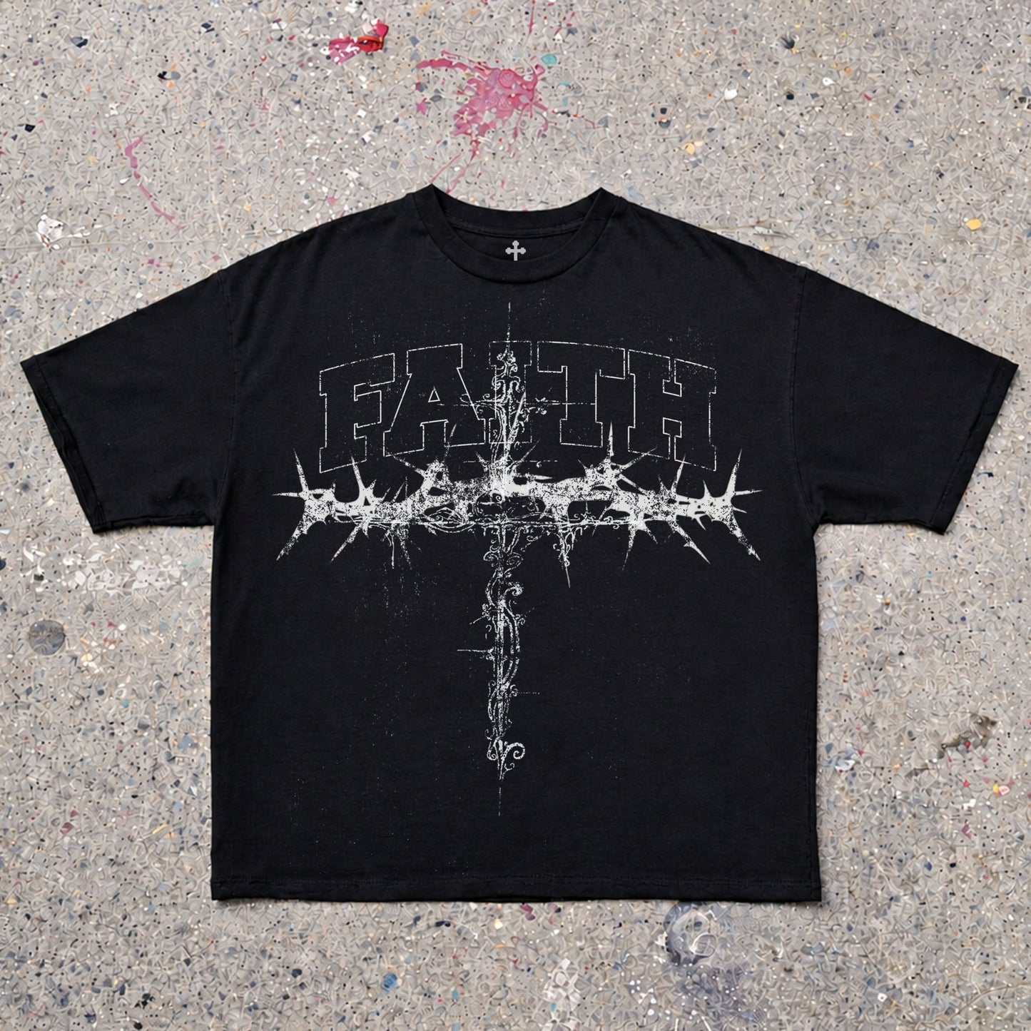 Yahweh Season Faith — garment-dyed faith streetwear tee