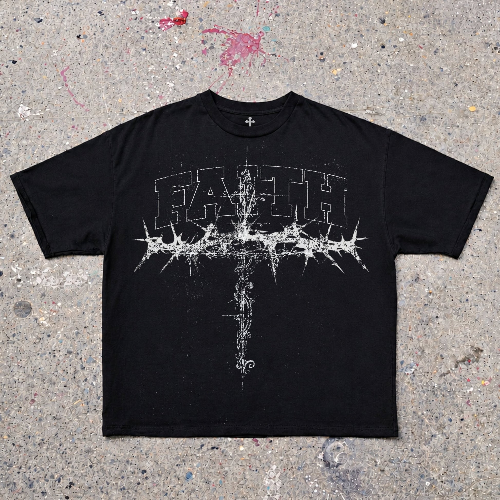 Yahweh Season Faith — garment-dyed faith streetwear tee