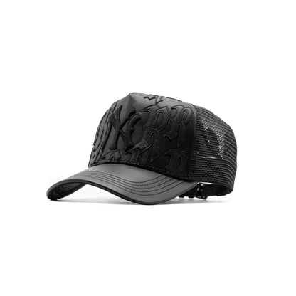 Joe Read NY Leather Trucker — premium streetwear cap