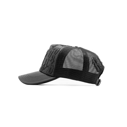 Joe Read NY Leather Trucker Hat — handfinished leather hat