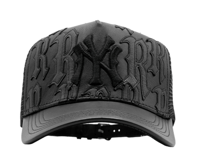 NY Genuine Leather Trucker Hat