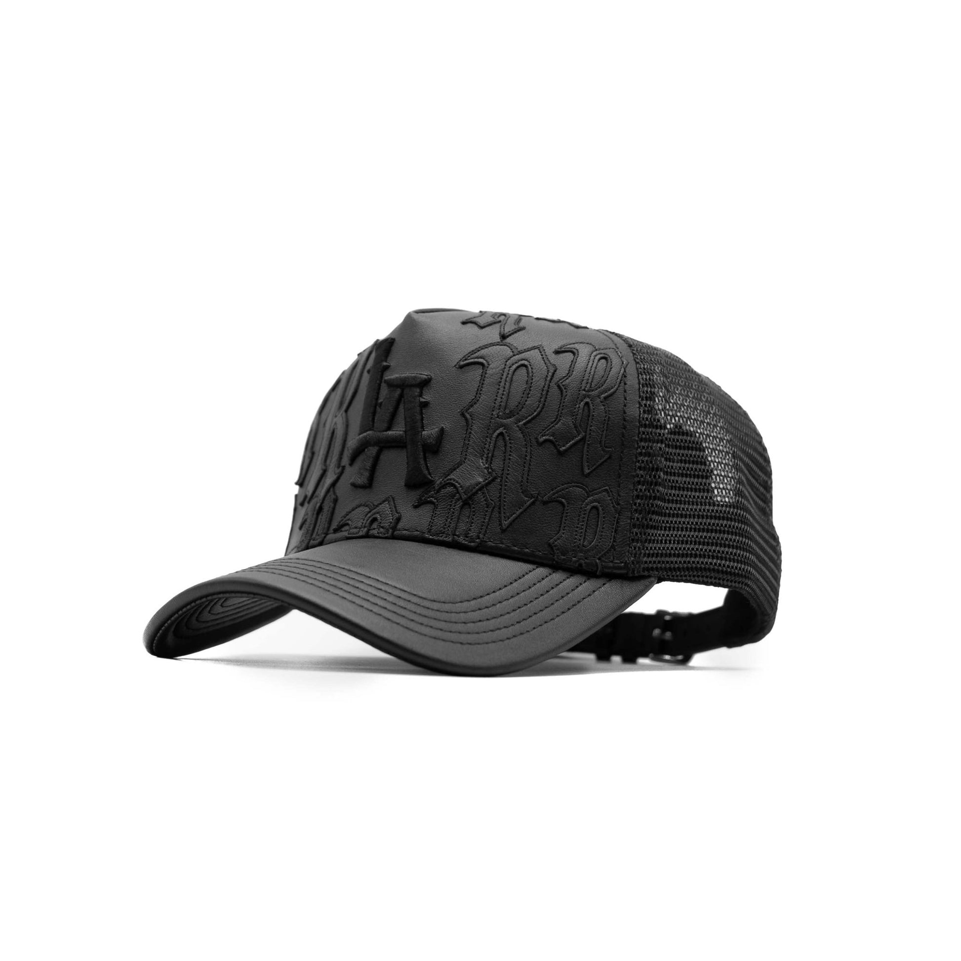 Joe Read LA Leather Trucker Hat — handfinished leather hat