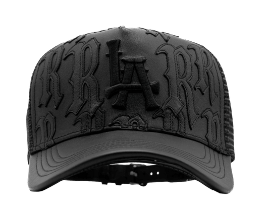 LA Genuine Leather Trucker Hat