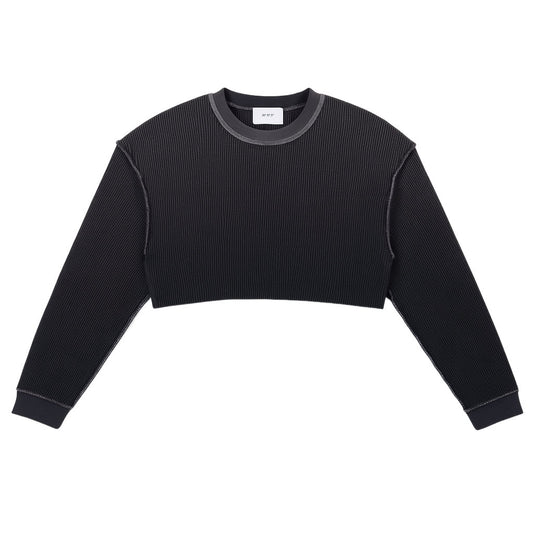 Joe Read Ash Cropped Thermal lifestyle — hand-dyed cropped