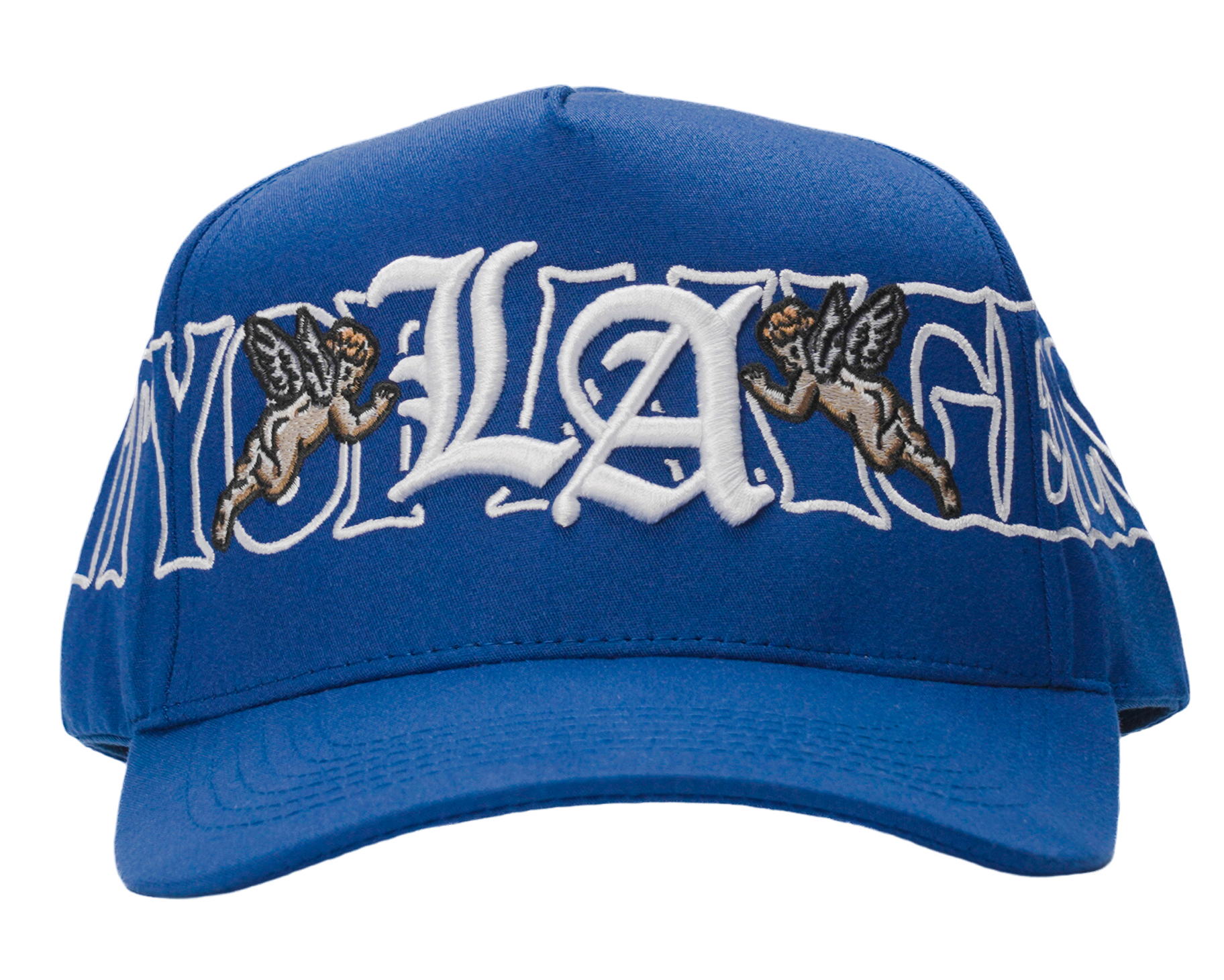 MADHOURS LA royal blue snapback with raised embroidery
