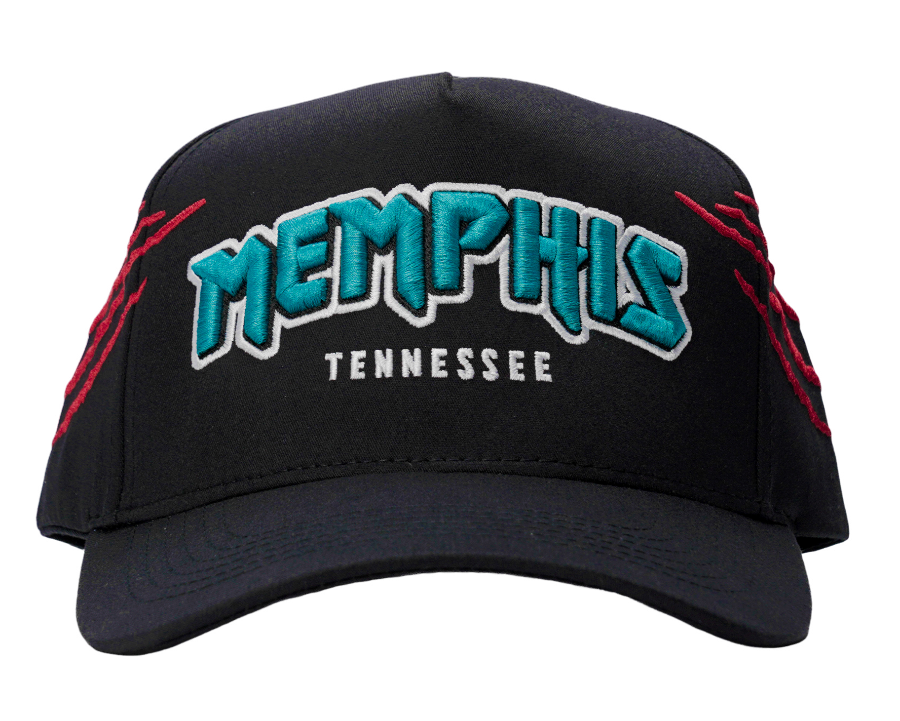 MADHOURS Memphis snapback, structured 5-panel with raised embroidery