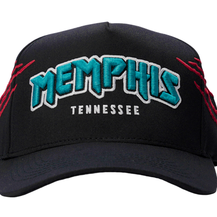MADHOURS Memphis snapback, structured 5-panel with raised embroidery