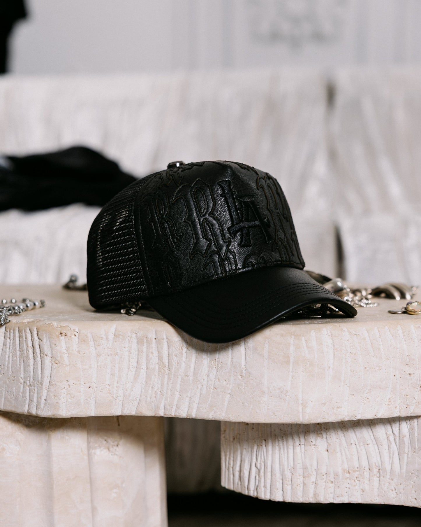 Joe Read LA Leather Trucker — Los Angeles colorway hat