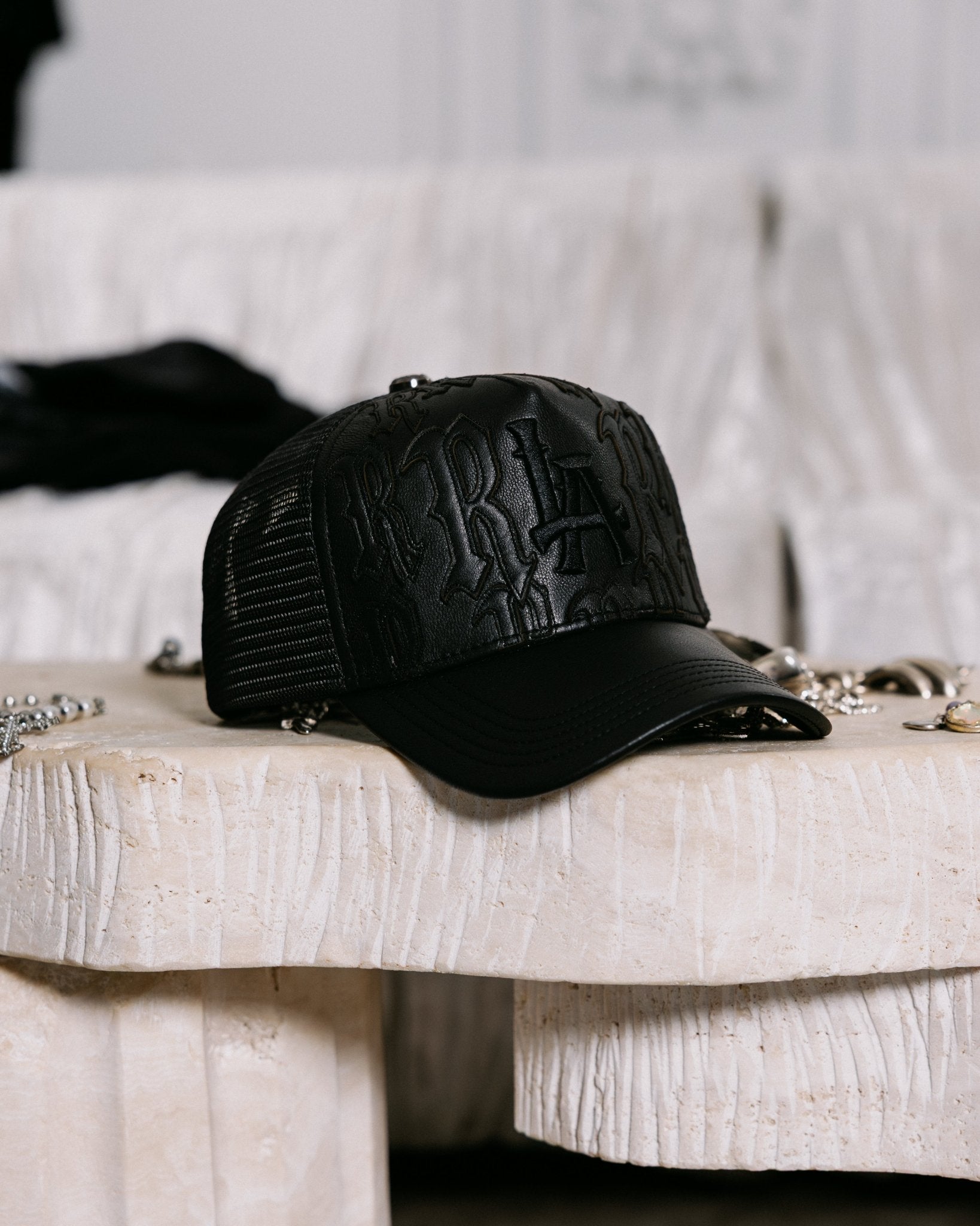 Joe Read LA Leather Trucker — Los Angeles colorway hat