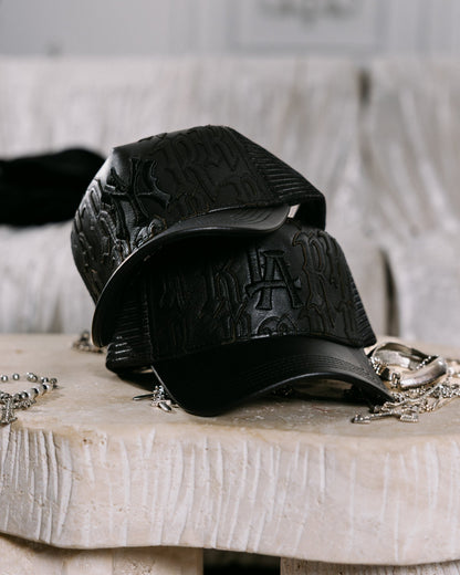 Joe Read LA Leather Trucker Hat — top-grain leather streetwear cap