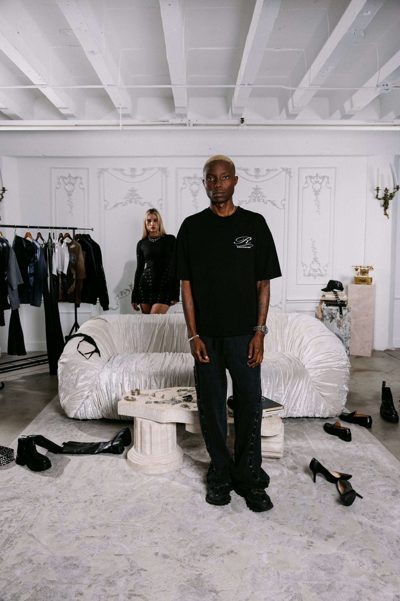 Joe Read Afterlife Tee back — hand-dyed cotton, made in LA
