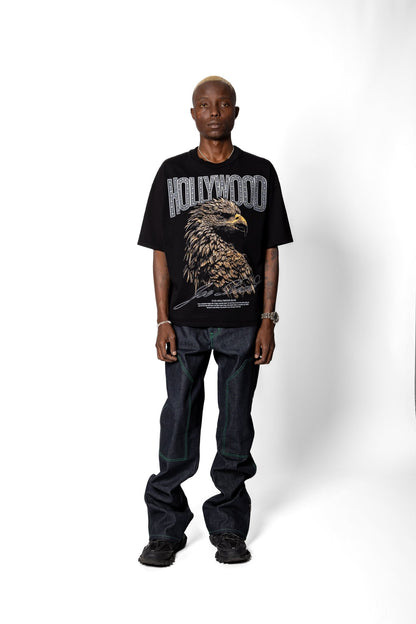 Joe Read Hollywood Tee — hand-applied rhinestones, hand-dyed streetwear