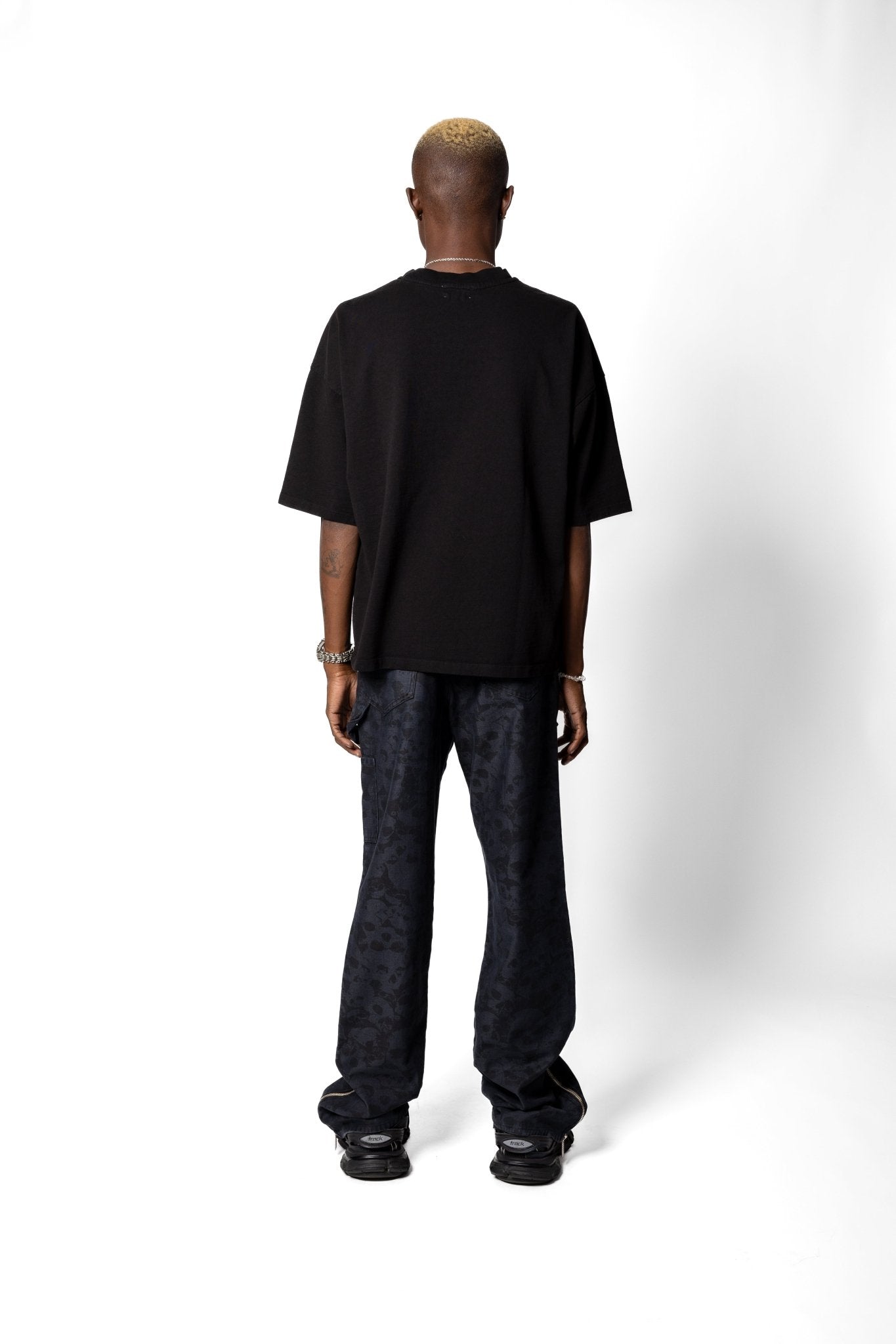 Joe Read New York Tee — hand-dyed cotton with rhinestones