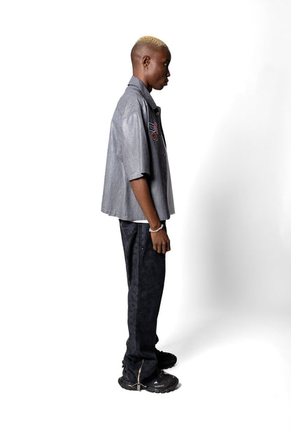 Joe Read 5123 Mechanic Shirt — pre-washed waxed denim button-down