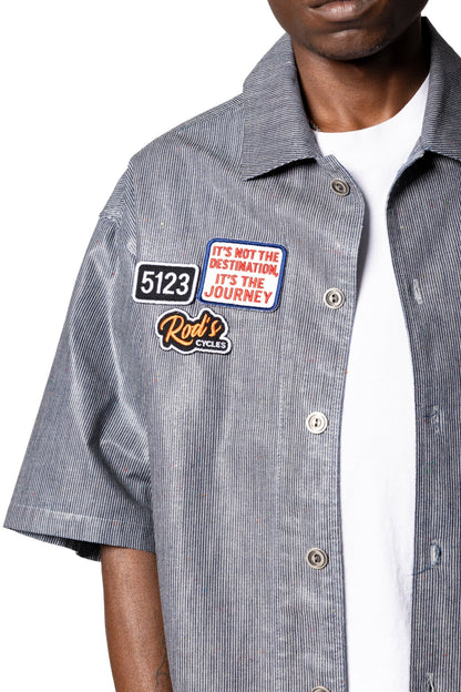 Joe Read 5123 Mechanic Shirt — pearl-snap front, dual chest pockets