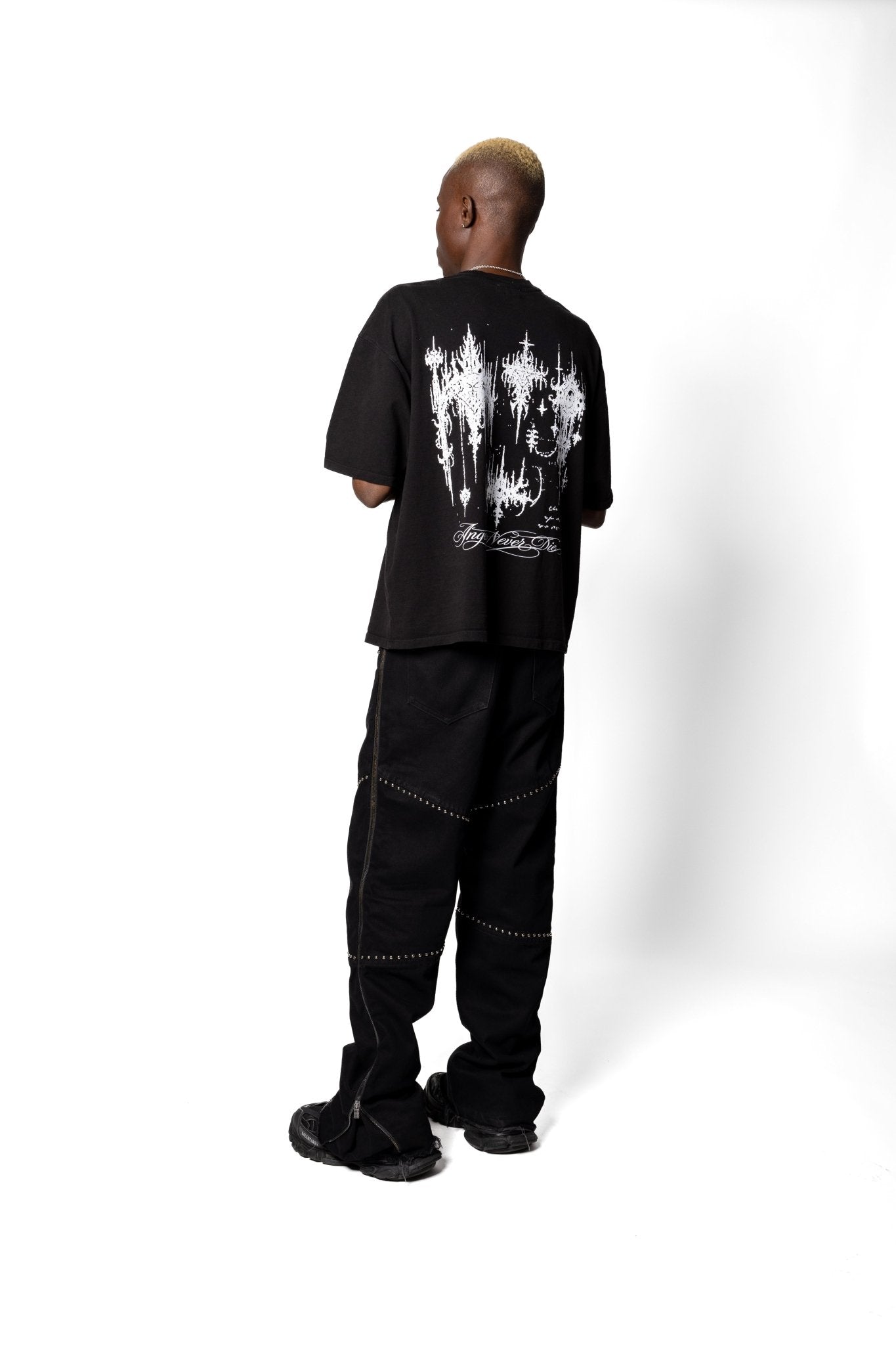 Joe Read Afterlife Tee styling — Angels Never Die collection
