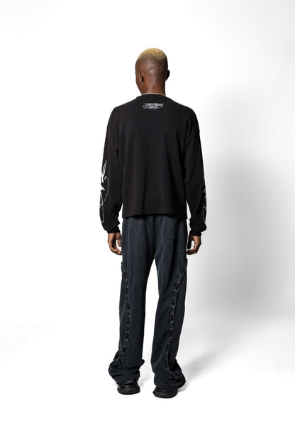 Joe Read Afterlife Thermal — hand-dyed cotton, screen printed
