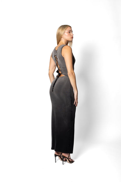 Joe Read Shadows Ombre Dress styling — hand-dyed lace dress