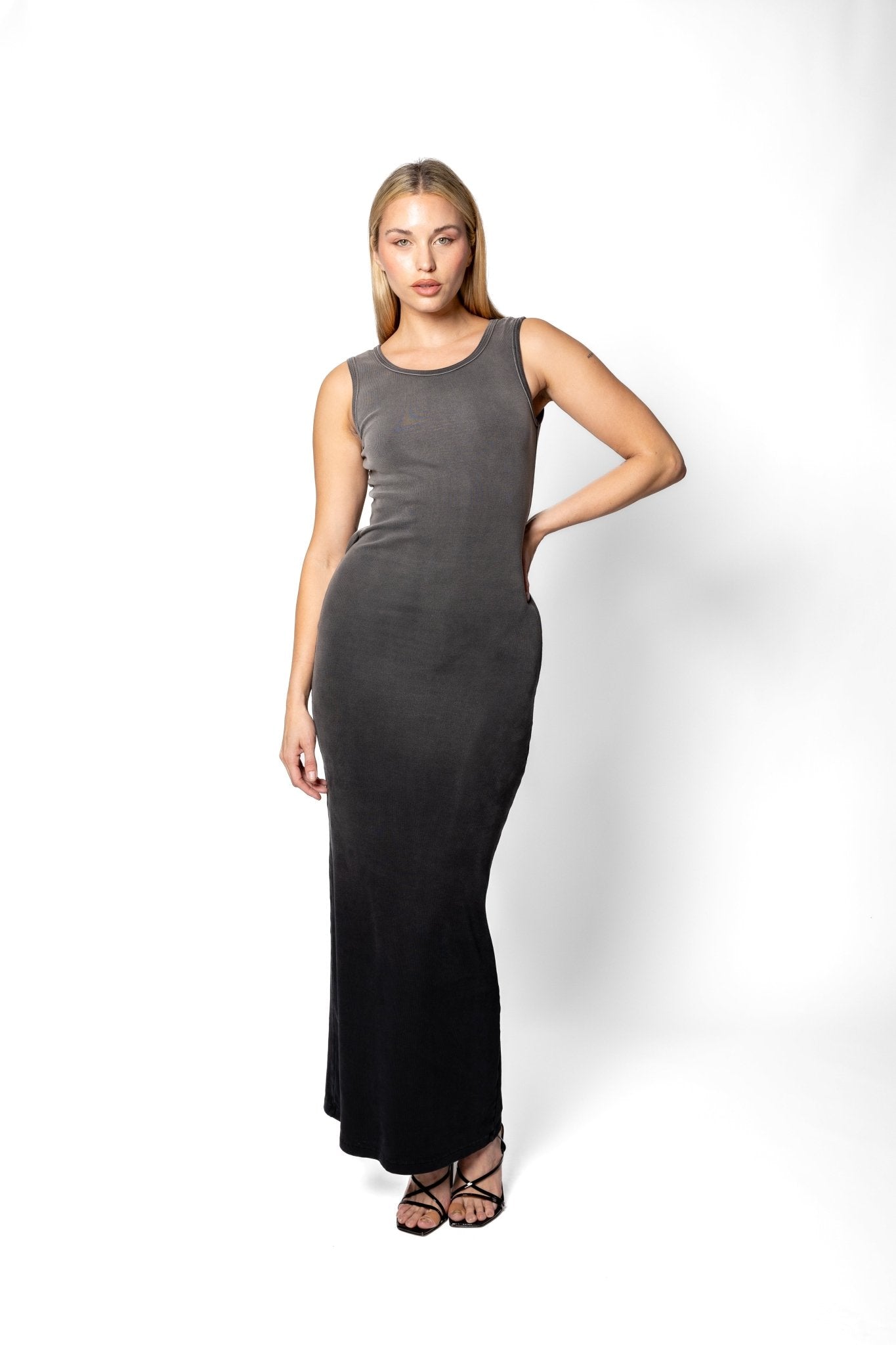 Joe Read Shadows Ombre Dress detail — hand-dyed cotton