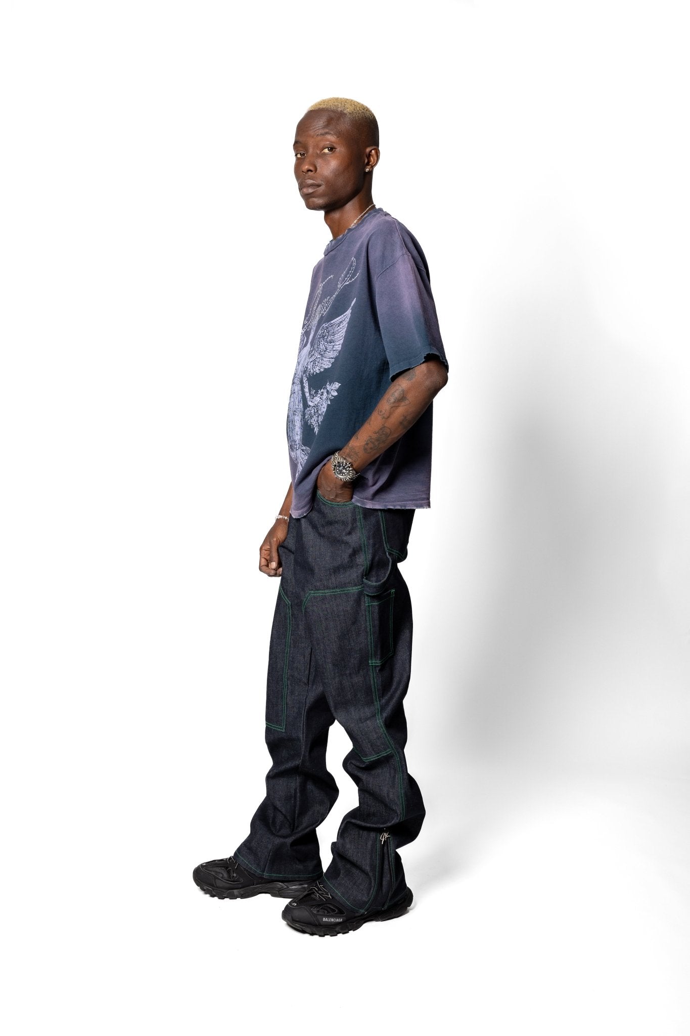 Joe Read Camelia Tee — limited drop, hand-dyed angel tee