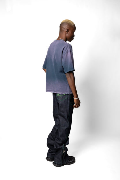 Joe Read Camelia Tee — hand-dyed cotton with rhinestones